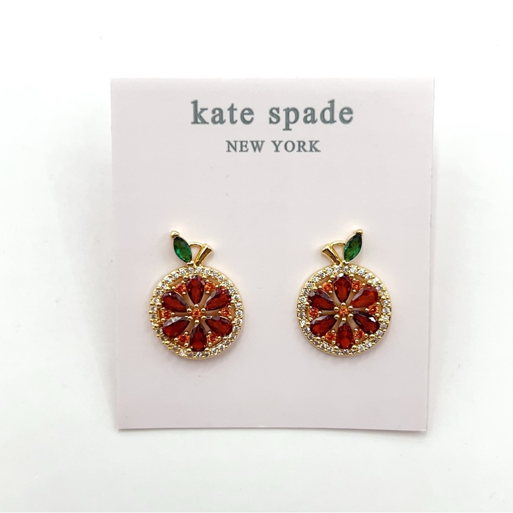 KS093-Kate Spade grapefruit earrings